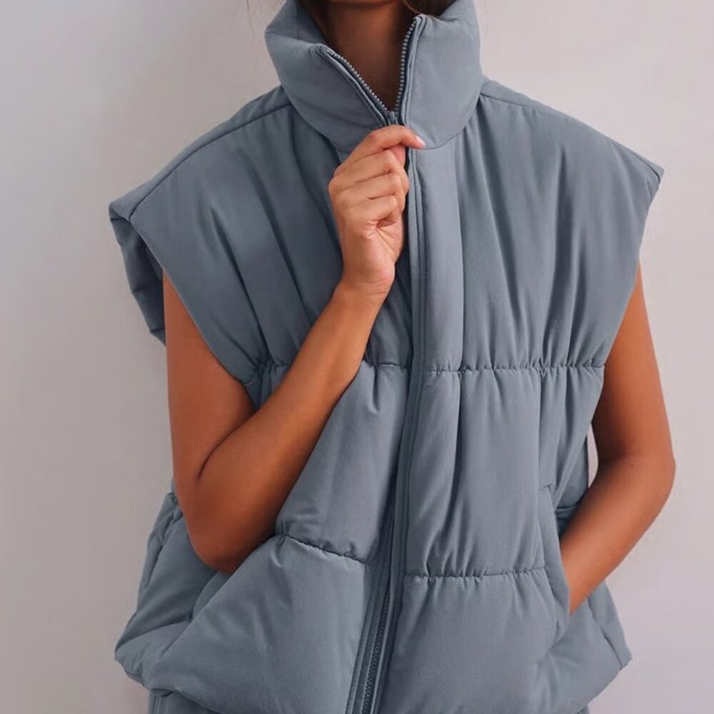 Alo Yoga Incline Puffer Vest - Steel Grey